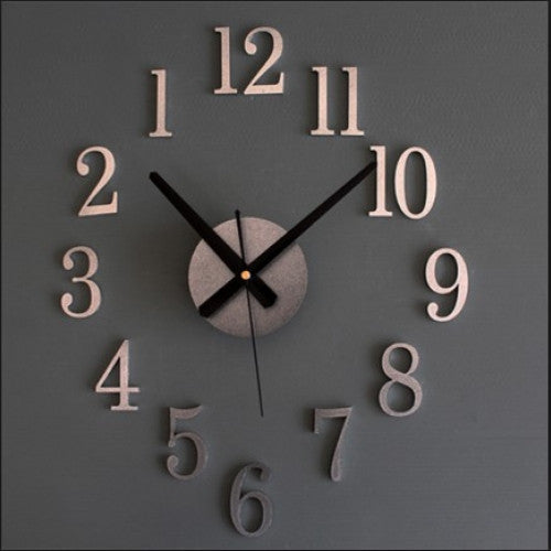 Self Adhesive Acrylic Living Room Wall Clock