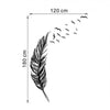 Left Right Flying Feather Wall Sticker