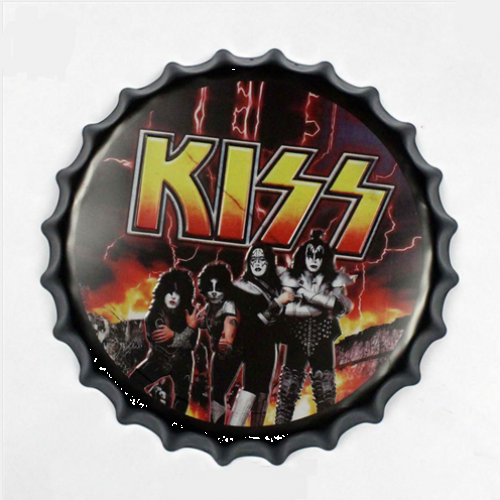 KISS Sign Bar Wall Decor Retro Metal Art