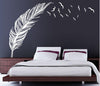 Left Right Flying Feather Wall Sticker