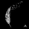 Left Right Flying Feather Wall Sticker