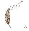 Left Right Flying Feather Wall Sticker