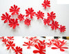 Mirror Effect Flower Wall Art