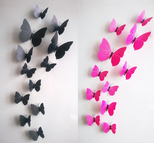 Beautiful 3D Butterfly Art Design Wall Sticker