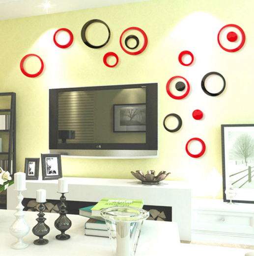 DIY Circles Ring Wall Stickers